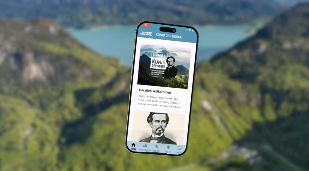König Ludwig II. digital erleben – die App für die Herzogstand-Wanderwege