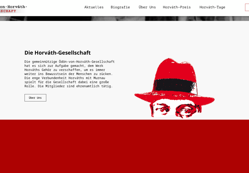 Neue Website für die Ödön-von-Horváth-Gesellschaft